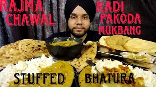 KADHI CHAWAL RAJMA CHAWAL BHATURE CHOLE amp PARATHA  MUKBANG  ASMR [upl. by Kulseth]