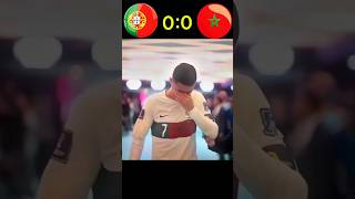 Ronaldo crying 😯  Portugal lost 😱Portugal 🆚 Morocco  01  short highlight ronaldo messi cr7 [upl. by Elyl616]