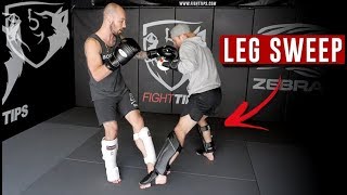 Sweep the Leg 3 Inside Leg Trips for Kickboxing [upl. by Aem]