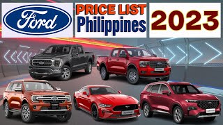 FORD Price List in Philippines 2023 [upl. by Htrow728]