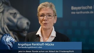 Tarifrunde 2024 Statement von vbm Verhandlungsführerin RenkhoffMücke nach der zweiten Verhandlung [upl. by Oly366]