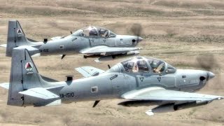 A29 Super Tucano Attack Aircraft In Action – Live Fire Training [upl. by Aihset]