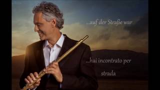 Con te partirò ich reise mit dir ab  Andrea Bocelli lyrics in german Deutsche Übersetzung [upl. by Ardnuaed]