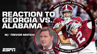 REACTION to Georgia vs Alabama Carson Beck missed A LOT of opportunities  Matich  ESPN CFB [upl. by Christabel]