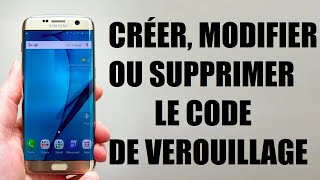 Comment créer et désactiver le verrouillage décran de Samsung Galaxy Android  CODE NIP [upl. by Annawal40]