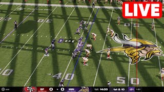 NFL LIVE🔴 49ers vs Vikings  Week 2 NFL Full Game 15th September 2024 Madden NFL 25 [upl. by Onin]