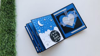 Scrapbook for BoyfriendHandmade Scrapbook for Valentines Day ArtCraftByTulsi [upl. by Nassah290]