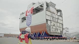 The Future HMCS Margaret Brooke Mega Block Move [upl. by Ohnuj271]