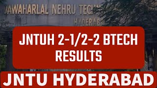 JNTUH 2122 BTECH RESULTS [upl. by Egidius]