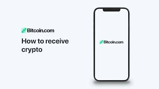 Bitcoincom Wallet How to receive crypto [upl. by Wilinski]