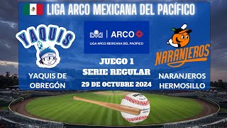 ⚾️Yaquis vs Naranjeros⚾️Donde Verlo EN VIVOLiga ARCO Mexicana de Beisbol 2024 [upl. by Uchish]