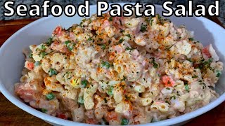 Seafood Pasta Salad Recipe Delicious [upl. by Nay]