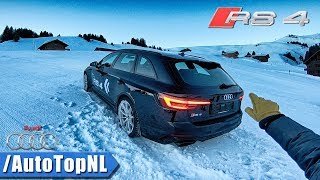 2018 Audi RS4 Avant REVIEW POV Test Drive by AutoTopNL [upl. by Nittirb]