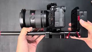 Hướng dẫn build Full Rig Sony a74 base plate  pin Vmount [upl. by Hadihahs]