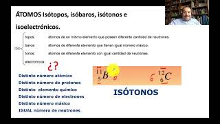 Isótopos isóbaros isótonos e isoelectrónicos [upl. by Munroe]