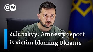 Amnesty International accuses Ukraine of endangering civilians  Ukraine latest [upl. by Siryt]