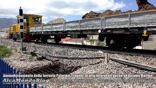 Ammodernamento della ferrovia PalermoTrapani in atto interventi anche ad Alcamo Marina [upl. by Aleksandr]