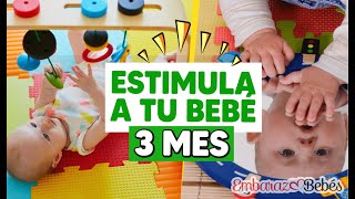 ✨🎶 Ejercicios para ESTIMULAR a BEBÉS de 3 Meses [upl. by Aridnere]