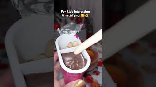 ASMR MRS BANDIR hazelnut cream with cacao unboxing amp eating forsatisfyingsnacksasmrshorts ❤️ [upl. by Ellehcrad11]