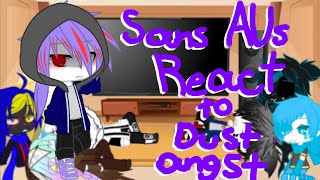 Sans AUs Reacting to meme part 3  Dust angst ft Horrordust Gacha club [upl. by Hilbert]