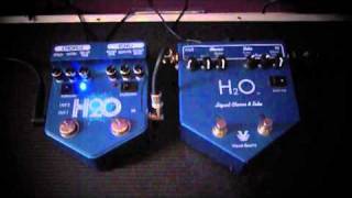 VISUAL SOUND H2O V1 vs V2 Shootout LIQUID CHORUS amp ECHO DELAY Effects Pedal [upl. by Eemia331]