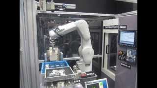 Mitsubishi Electric F Series Robot Machine Tending [upl. by Doubler119]