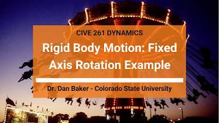 Dynamics Rigid Body Kinematics FixedAxis Rotation of NoSlip Gears Example [upl. by Idelson889]