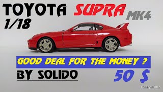 118 Toyota Supra MK4 A80 1993  Red by Solido [upl. by Luapnhoj]