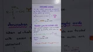 Streckers synthesis amp Amination of alpha carboxylic acids ORGANIC CHEMISTRY BSc SEM IV [upl. by Nellac]