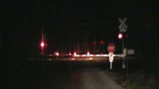 NS Trains Through the Lorane Crossing at Night May 14 2010 [upl. by Hadeehsar735]