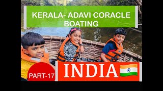 India 4K  ADAVI CORACLE BOATING  Kottavanchi  What to see in Kerala [upl. by Kary]