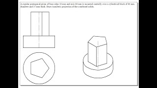 Example 08 on Isometric Projections [upl. by Naloc301]