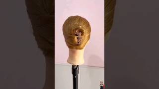 Hair braiding tutorial Low bun tutorial [upl. by Freud]