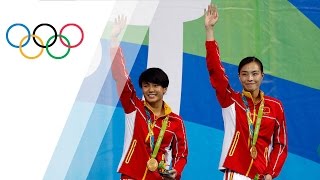 Chinas Wu wins fourth consecutive gold in Womens Synchronized Diving [upl. by Noeht]