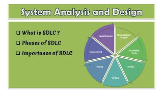 05  System Analysis and Design  What is SDLC  Phases of SDLC  Importance of SDLC [upl. by Luz]