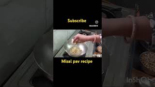 Misal pav recipe cooking recipe shorts [upl. by Sakram831]