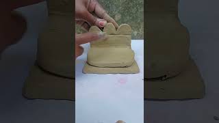 Diy How to Make Miniature Clay Sofa diyshortssatisfying [upl. by Bencion]