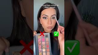 HOW TO APPLY EYELINER ON LOWER LASH LINE  shorts makeupshorts eyelinertutorial [upl. by Alejna]