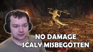 Scaly Misbegotten No Damage Boss Fight in Elden ring no hit solo [upl. by Vanny]