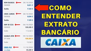 ✅Entenda seu Extrato Bancário Caixa Aprenda a Ler Seu Extrato Bancário Caixa Dúvidas Esclarecidas [upl. by Ennayd838]