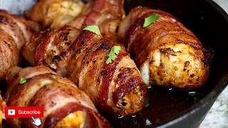 How To Make Bacon Wrapped Chicken Bacon Wrapped Chicken [upl. by Humfrid]