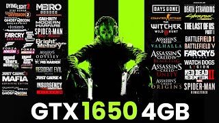 GTX 1650 4GB OC  i5 8400  40 Games Best Setting Test in 2023 [upl. by Artamas]