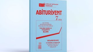 Abituriyentl 7 jurnalı pdf yüklə 2024 [upl. by Nwahsaj591]