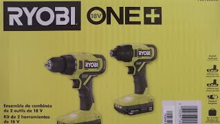 Ryobi ONE  Drill amp Impact Driver Unboxing [upl. by Puttergill]