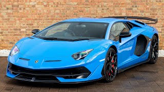 2019 Lamborghini Aventador LP 7704 SVJ  Blu Nila  Walkaround Interior amp Exhaust Sound [upl. by Odrude]