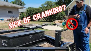 Sick and Tired of cranking your trailer jack Here is an INEXPENSIVE fix to solve that problem [upl. by Nogam]