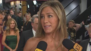 Jennifer Aniston Has the Perfect Interview Question for Herself Exclusive [upl. by Eesyak]