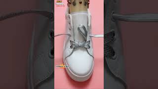 Best way to tie shoe laces shorts shoeslacestyles [upl. by Anegue]