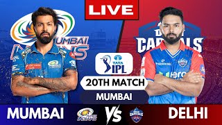 🔴 Live IPL Mumbai Indians Vs Delhi Capitals  Live Match MI vs DC  IPL Live Scores amp Commentary [upl. by Yelsnia]