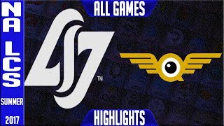 CLG vs FlyQuest Highlights ALL GAMES NA Regionals Worlds Qualifier 2017 Round 2 CLG vs FLY [upl. by Aldas]